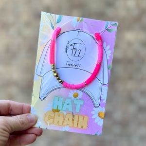 Neon Pink Trucker Hat Chain